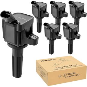 Ignition Coil Pack Replacement for 4.2 3.7 2.9 2006 2007 2008 2009 2010 2011 2012 Chevy Trailblazer Colorado, GMC Envoy Canyon, Buick Rainer Hummer H3 Ascender SAAB 9-7X 2.9L 3.7L 4.2L, UF497, 6pcs