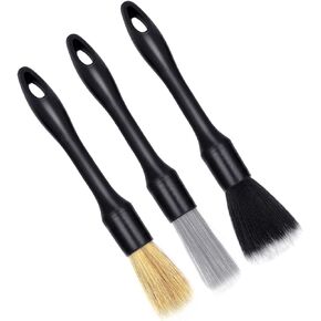 3 قطع من فرش تنظيف السيارات متعددة الوظائف بأحجام مختلفة، فرش تنظيف تفاصيل فائقة النعومة ملحقة لتنظيف عجلات السيارة، والشعارات، وخليج المحرك، وفتحات الهواء، والداخلية والخارجية in Kuwait