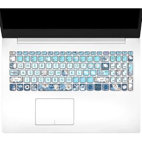 Keyboard Cover for Lenovo IdeaPad 320 330 330s 340s 520 720s 130 S145 L340 S340 15.6 inch / 2020 Lenovo ideapad 3 15.6'' / Lenovo IdeaPad 320 330 L340 17.3'' (Cute Cat)