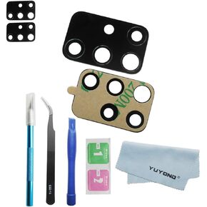 قطعتان بديلتان لعدسات الكاميرا الأصلية من OEM لهاتف Samsung Galaxy A51 A515F A515U A515V (جميع شركات النقل) مع لاصق مثبت مسبقًا مع مجموعة أدوات الإصلاح (غير مناسبة A71) in Kuwait