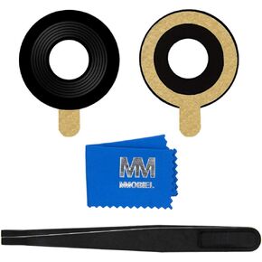 MMOBIEL Back Rear Camera Glass Lens Replacement Compatible with iPhone XR - 6.1 inch - 2018 - Incl. Double Sided Adhesive, Tweezer and Cloth