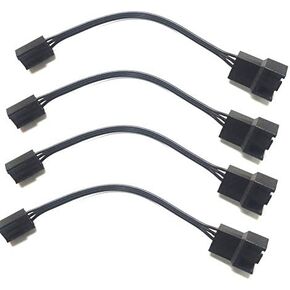 4Pin PWM to 3Pin Standard Fan Adapter Cable (4 Pack)