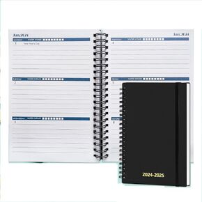 Cheneyboo Planner 2024-2025 - Monthly Weekly Daily Planner 2024-2025, April 2024- June 2025 Planner 15 Month Planner, 7.5"x10.2" Spiral Bound, Green
