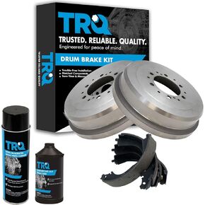 TRQ Rear Brake Drum Shoe Kit w/Fluids Compatible with Toyota 4Runner T100 Tacoma Tundra