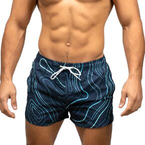Taddlee Swimwear Men's Beach Swim Boxer Trunks Board Shorts Swimsuits Square Cut