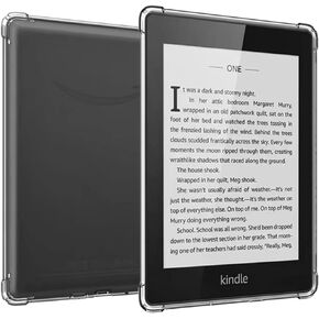 for 6.8'' Kindle Paperwhite Case Clear,Slim Clear Case for Kindle Paperwhite 11th Generation 2021&Kindle Paperwhite Signature Edition,Ligthweight Shockproof Soft TPU Back Cover Shell-Clear