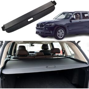 غطاء كارجو مناسب لسيارة BMW X5 2019 2020 2021 2022 2023 X5 ملحقات غطاء صندوق السيارة الخلفي غطاء حماية صندوق السيارة الخلفي، أسود