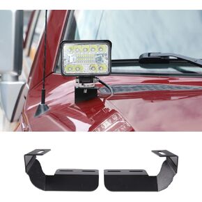 Hood LED Spotlight Bracket Fit for Toyota FJ Cruiser 2007-2021, Car Hood LED Spotlight Work Light Mounting Bracket Holder Kits, 2PCS