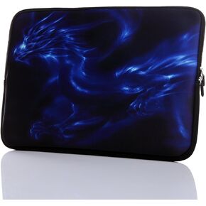 11.6-Inch to 12.5-Inch Neoprene Laptop Sleeve Case with Hidden Handle for 11 11.6 12 12.2 12.5" Inch Men Women MacBook/Tablet/Netbook (11.6-12.5 Inch, Blue Dragon)