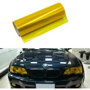 MACHSWON Car Light Film, Tint Vinyl Film for Headlight, Rear Light, Taillight Fog Lamp, Yellow, 30cm x 60cm