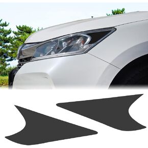 TOMALL Headlight Sidemarker Vinyl Films Smoke Tint Compatible with Honda Accord 2016-2017 20% Light Transmission Amber Edges Delete Stickers Decorations for Car (20% Dark Black)