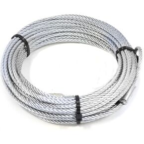 WARN 15236 Replacement Wire Winch Rope Silver, 50 feet