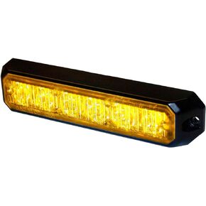 HELLA H22890001 MS6 Mini LED Lighthead, 12/24 VDC, 5 Flashing Patterns, Amber