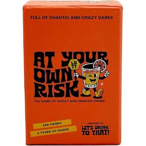 Let's Drink to That - at Your Own Risk - Full of Chaotic and Crazy Dares - Fun and Crazy Party Card Game - 100 Cards