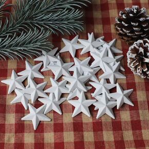 MGSYPHOME Mini Rustic Barn Star/Small Metal Stars for The Western Country Family Farmhouse Home Decoration,Metal Stars for Crafts,Star Decor,1.25-Inch, Set of 27.(Rust)……