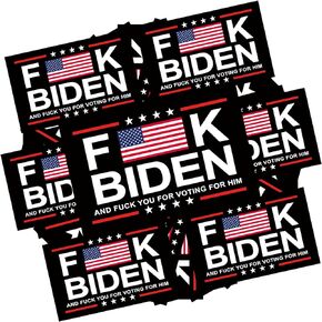 100Pcs Biden Sticker Biden Stickers Biden Sucks Sticker Impeach Bidenc Sticker Biden Sticker Funny Sticker Decal Campaign Logo Parody Sticker for Car Motorcycles Helmets Laptop Decor 2x3