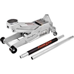 Dual Pump Quick Lift 3-1/2 Ton Aluminum and Steel Racing Jack, Lift Range: 4-1/8" to 18-5/16", Silver (680063-A)