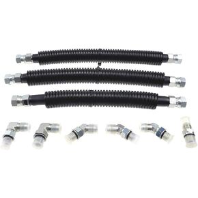 TIKSCIENCE HPOP Hoses, Fit for Ford 1999-2003 F-250 E-350 E-450 E-550 Super Duty Excursion Club Wagon 7.3L Powerstroke Diesel Engines High Pressure Oil Pump HPOP Lines Kit Replace 904-198 904-197