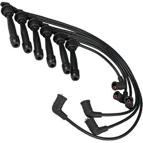 7mm Ignition Spark Plug Wires (6PC Set) for 01-06 Hyundai Santa Fe 2.7L, 99-05 Sonata V6, 03-07 Tiburon V6/ for 01-04 Kia Magentis V6, 01-05 Optima V6