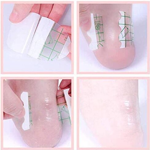 ملصق أحذية مقاوم للماء ومضاد للارتداء من MLGY 100 قطعة، وسادة حماية للعناية بالقدم، وسادات نفطة، ضمادات نفطة، ملصق مضاد للارتداء بكعب ذاتي اللصق وشفاف رفيع للغاية، يحمي البشرة من فرك الأحذية. in Kuwait