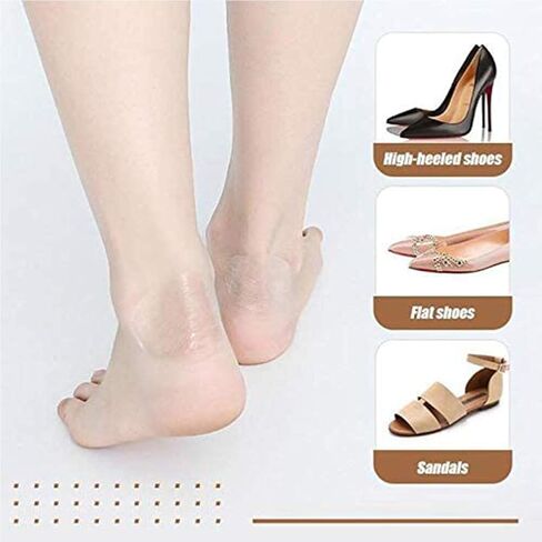 ملصق أحذية مقاوم للماء ومضاد للارتداء من MLGY 100 قطعة، وسادة حماية للعناية بالقدم، وسادات نفطة، ضمادات نفطة، ملصق مضاد للارتداء بكعب ذاتي اللصق وشفاف رفيع للغاية، يحمي البشرة من فرك الأحذية. in Kuwait