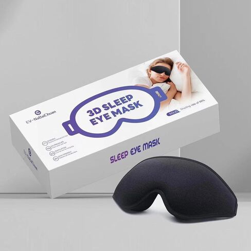 Promotion,3D Sleep Eye mask, Rebound Memory Cotton Material, Eye mask Soft and Breathable, Adjustable Elasticity, 3D Grooves and Integrated Design, Sleep Eye mask Excellent Shading Effect. in Saudi Arabia