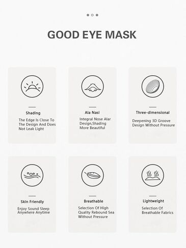 Promotion,3D Sleep Eye mask, Rebound Memory Cotton Material, Eye mask Soft and Breathable, Adjustable Elasticity, 3D Grooves and Integrated Design, Sleep Eye mask Excellent Shading Effect. in Saudi Arabia