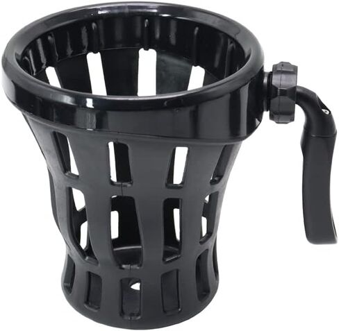 Motorcycle Handlebar Cup Holder Drink Mounted for Harley Dyna Softail Electra Glide 1996-up for Honda Goldwing GL1800 handlebar cup holder drink with mesh holder (102 MM Chrome) in Saudi Arabia