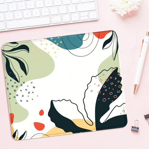 Seorsok Square Mouse Pad Cute Retro Smiley Hippie,Office Home Personalized Premium-Textured Mouse Mat Design,Waterproof Mousepad,Non-Slip Rubber Base Computer Mouse Pads for Wireless Mouse in Saudi Arabia