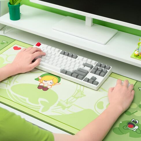 لوحة ماوس Kirby Black Hole - سجادة كمبيوتر محمول للوحة المفاتيح Kawaii للألعاب، سجادة مكتب قاعدة مطاطية كبيرة غير قابلة للانزلاق لحماية لوحة المفاتيح والماوس (Kirby Black Hole) in Kuwait