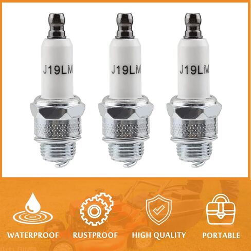 rj19lm شرارة التوصيل لجزازة العشب، محرك شرارة التوصيل لاستبدال بريغز وستراتون (3 حزمة) in Kuwait