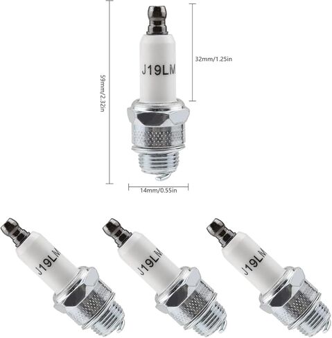 rj19lm شرارة التوصيل لجزازة العشب، محرك شرارة التوصيل لاستبدال بريغز وستراتون (3 حزمة) in Kuwait