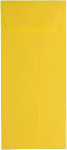JAM PAPER #10 Policy Business Colored Envelopes - 4 1/8 x 9 1/2 - Yellow Recycled - 50/Pack in Saudi Arabia