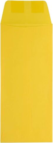 JAM PAPER #10 Policy Business Colored Envelopes - 4 1/8 x 9 1/2 - Yellow Recycled - 50/Pack in Saudi Arabia