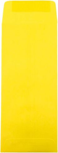 JAM PAPER #10 Policy Business Colored Envelopes - 4 1/8 x 9 1/2 - Yellow Recycled - 50/Pack in Saudi Arabia