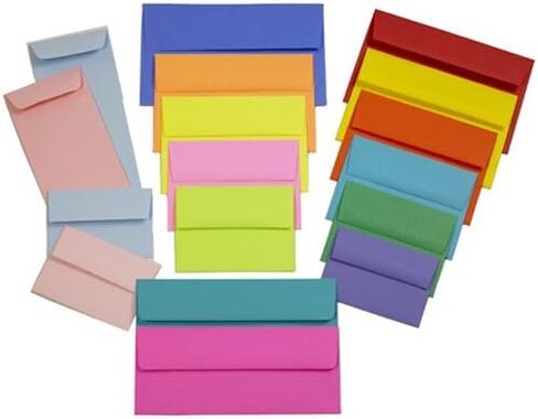 JAM PAPER #10 Policy Business Colored Envelopes - 4 1/8 x 9 1/2 - Yellow Recycled - 50/Pack in Saudi Arabia
