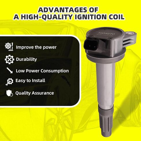 مجموعة من 6 ملفات إشعال UF486 6E5E-12A375BA و6 قطع شمعات إشعال إيريديوم متوافقة مع فورد فيوجن إسكيب ميركوري مارينر ميلان مازدا تريبيوت لينكولن زيفير 3.0 لتر V6 in Kuwait