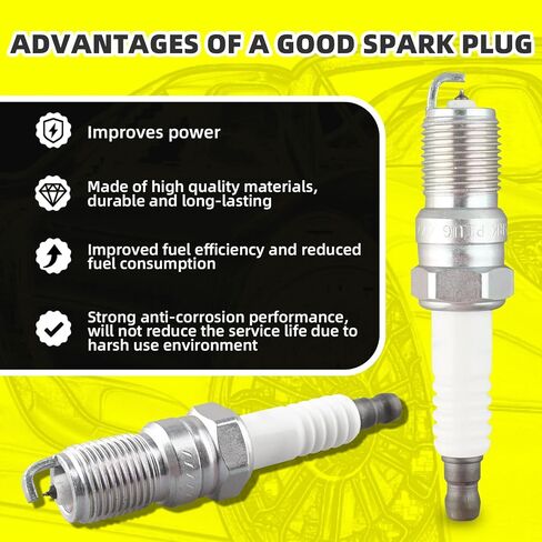 مجموعة من 6 ملفات إشعال UF486 6E5E-12A375BA و6 قطع شمعات إشعال إيريديوم متوافقة مع فورد فيوجن إسكيب ميركوري مارينر ميلان مازدا تريبيوت لينكولن زيفير 3.0 لتر V6 in Kuwait