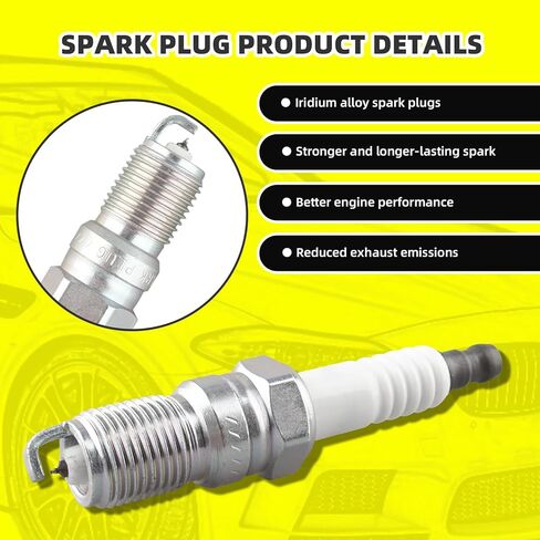 مجموعة من 6 ملفات إشعال UF486 6E5E-12A375BA و6 قطع شمعات إشعال إيريديوم متوافقة مع فورد فيوجن إسكيب ميركوري مارينر ميلان مازدا تريبيوت لينكولن زيفير 3.0 لتر V6 in Kuwait
