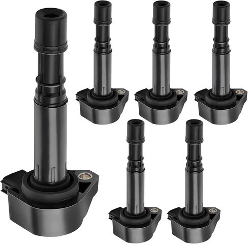 حزمة ملفات الإشعال مكونة من 6 قطع متوافقة مع 2000-2007 Accord / 1999-2007 Odyssey / 1999-2008 Acura CL RL TL 3.0L 3.2L 3.5L 1.7L V6 L4 in Saudi Arabia