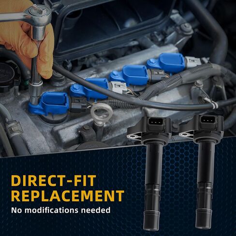 حزمة ملفات الإشعال مكونة من 6 قطع متوافقة مع 2000-2007 Accord / 1999-2007 Odyssey / 1999-2008 Acura CL RL TL 3.0L 3.2L 3.5L 1.7L V6 L4 in Saudi Arabia