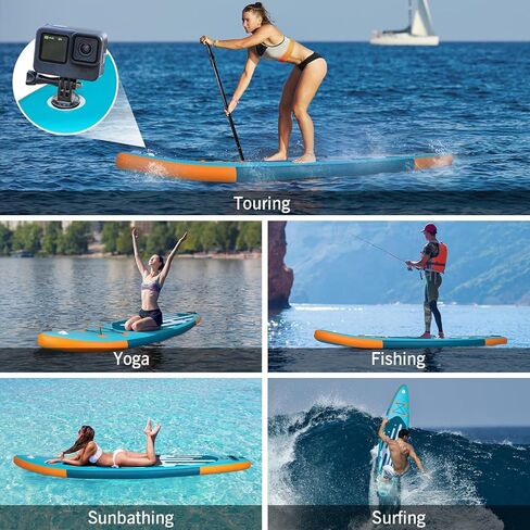 لوح مجداف قابل للنفخ من فولوات مع لوح لب، مقعد كاياك، مانع للانزلاق، إلخ، لوح مجداف قابل للنفخ خفيف الوزن للمراهقين والبالغين in Kuwait