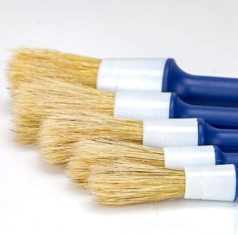 BZ Natural Boar Hair Detailing Brush 5pcs Set, Automotive Non-Slip Detail Brushes for Cleaning Wheels, Engine, Interior, Exterior, Leather, Seat, Lug Nut, Emblems, Air Vents, Car, Motorcycle in Saudi Arabia