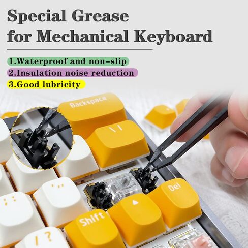 NACODEX Keyboard Cleaning Kit, 10-in-1 Professional Computer Keyboard Cleaner with 70g Dust Cleaning Gel, 5g Lube, Air Blower Etc, Also for Laptops, Glasses, Camera Lenses, Tel, Home and Office in Kuwait