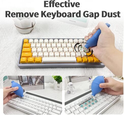 NACODEX Keyboard Cleaning Kit, 10-in-1 Professional Computer Keyboard Cleaner with 70g Dust Cleaning Gel, 5g Lube, Air Blower Etc, Also for Laptops, Glasses, Camera Lenses, Tel, Home and Office in Kuwait