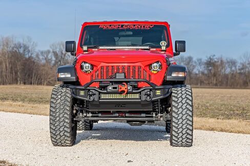 Rough Country Tubular Front Bumper for 07-24 Jeep Gladiator JT/JK & JL - 10647 in Saudi Arabia