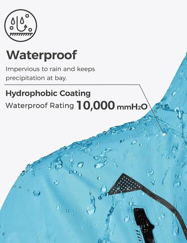 سترة Wantdo النسائية 3 في 1 للتزلج مقاومة للماء للتزلج على الجليد سترة صوفية معزولة معطف شتوي للثلج in Kuwait