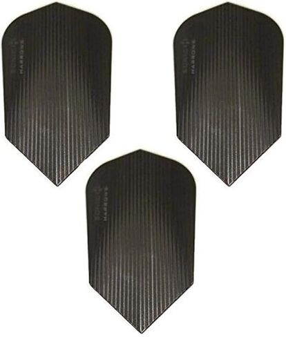 Harrows 9 Pack Sonic Black Slim Smokey 100 Micron Strong Standard Dart Flights in Saudi Arabia