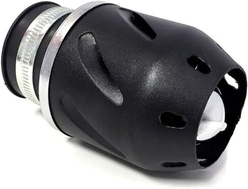 MMG 38mm Universal fit "Bullet" Air Filter - Motorcycle Scooter Pocket Bike - Black (Model 10401-04) in Saudi Arabia