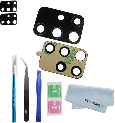 قطعتان بديلتان لعدسات الكاميرا الأصلية من OEM لهاتف Samsung Galaxy A51 A515F A515U A515V (جميع شركات النقل) مع لاصق مثبت مسبقًا مع مجموعة أدوات الإصلاح (غير مناسبة A71) in Kuwait